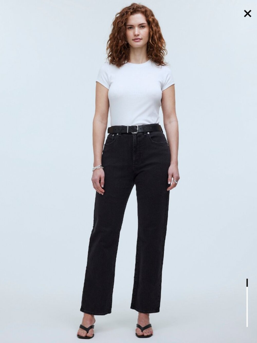 Madewell_The Petite Curvy '90s Straight Jean_Black_Size 29P